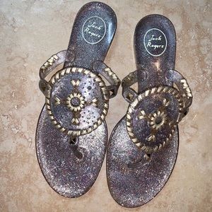 Georgica glitter jelly sandals